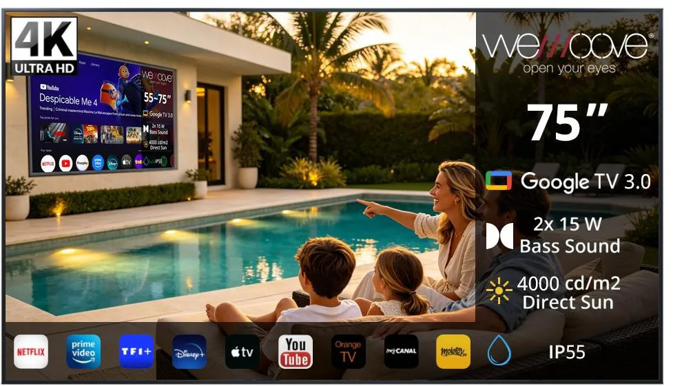 wemoove vivaldi 4000 tv da esterno