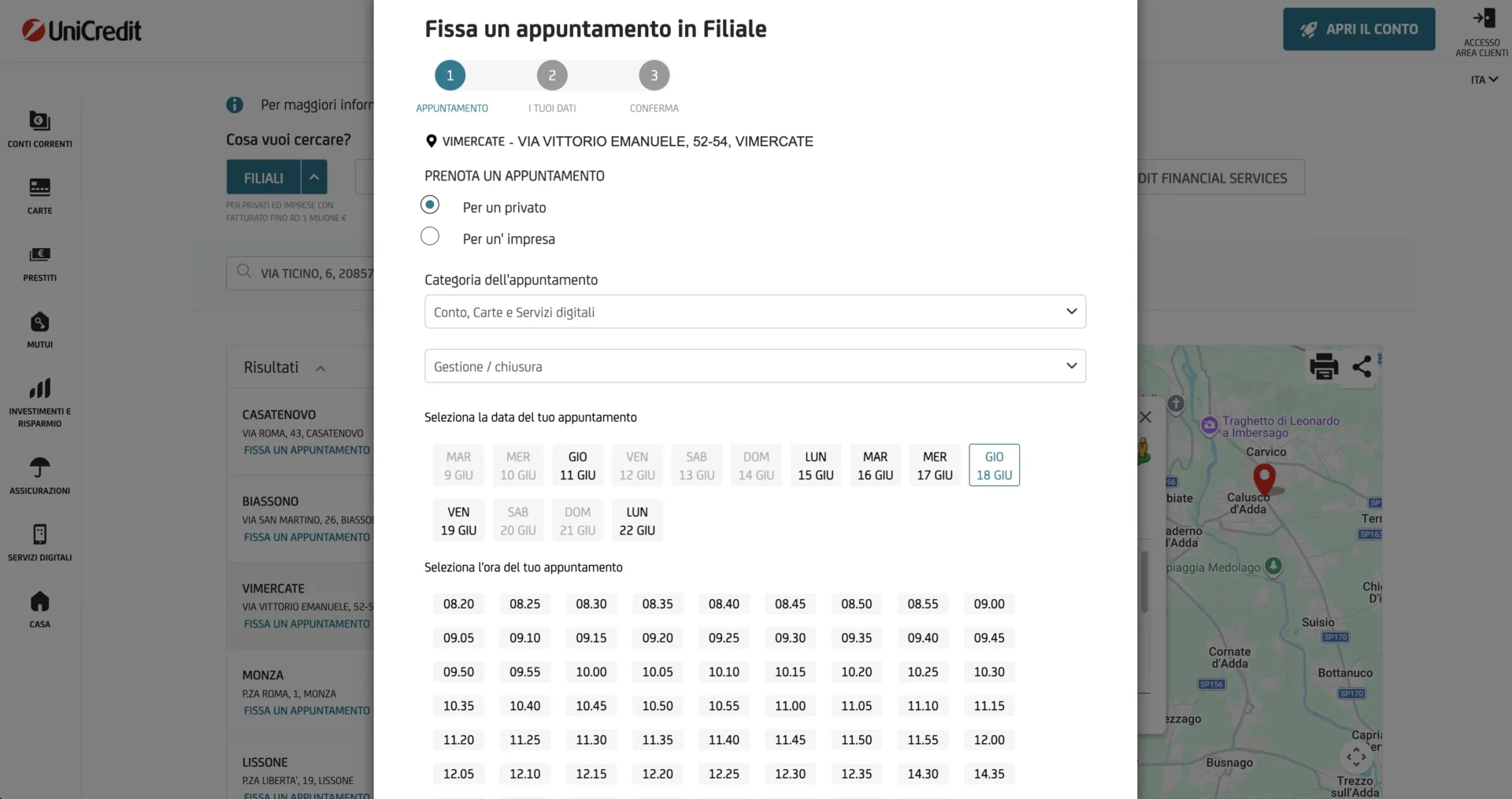 unicredit come prendere appuntamento in filiale