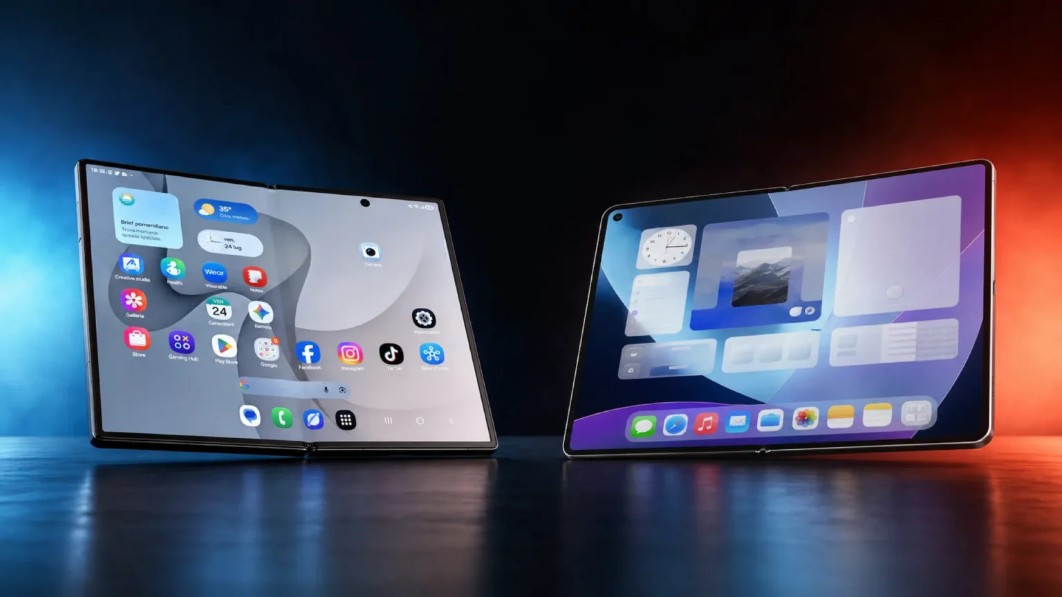 Galaxy Z Fold8 vs iPhone Ultra: stesso spessore da 4,5 mm e formato 4:3, saranno gemelli? samsung galaxy fold8 vs iphone ultra