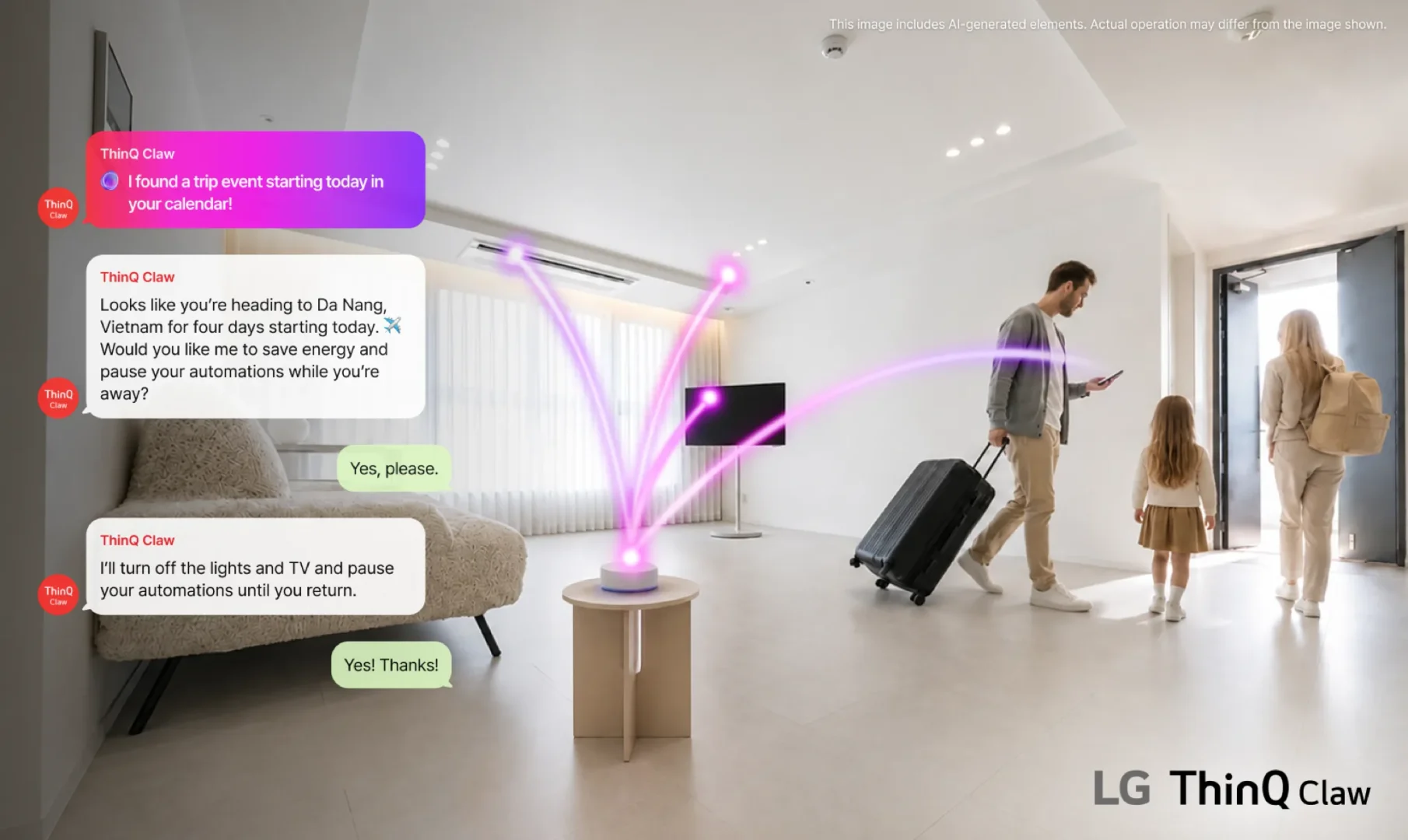 lg thinq claw